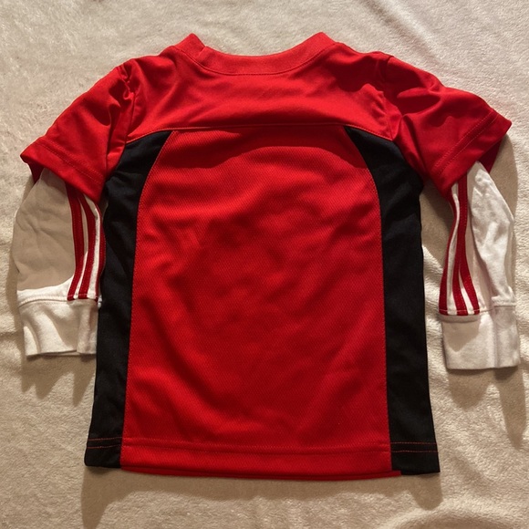 BUNDLE DISCOUNTS! 12 mo Adidas 33 sports jersey with cotton sleeves - Picture 5 of 11